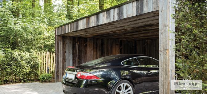 Carport en bois moderne